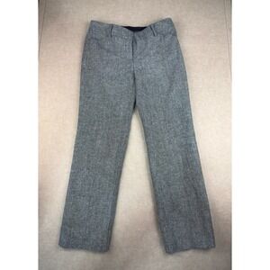Anne Klein‎ Dress Pants Womens 4P Gray Wool Blend Straight Leg Lined Suit